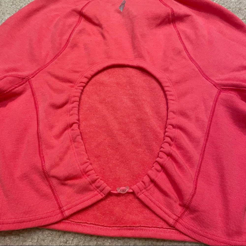 FREE PEOPLE FP MOVEMENT Circle Back Crop Top size S NWT color Coral lipstick - Picture 8 of 9
